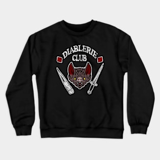 Diablerie Club - White Text Crewneck Sweatshirt